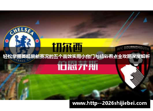 轻松掌握英超最新赛况的五个高效实用小窍门与精彩看点全攻略深度解析